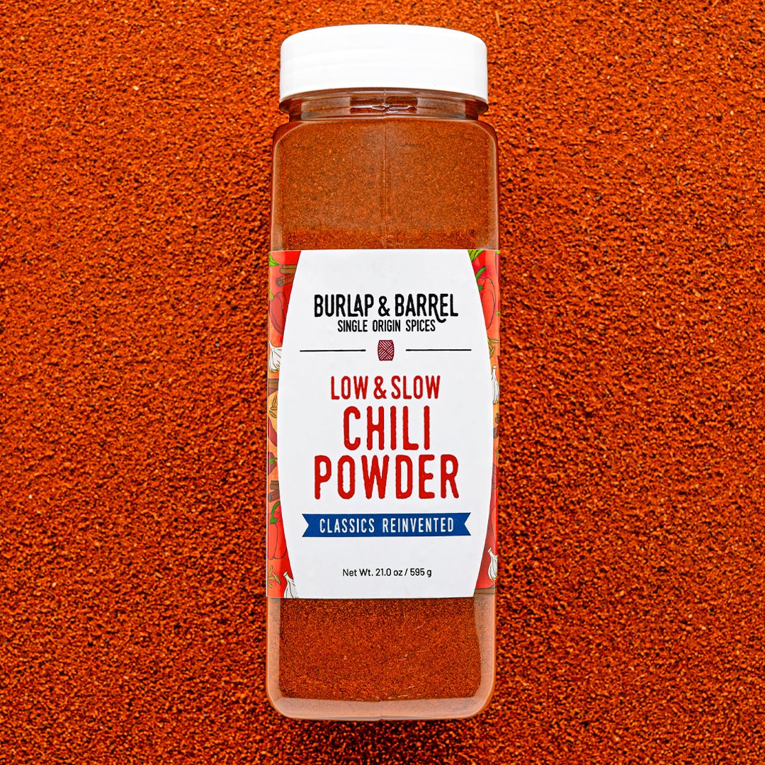 Low_Slow_Chili_Powder foodservice container photo by Burlap & Barrel