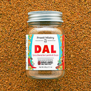 Dal Spice Blend for Lentils & Soups by Preeti Mistry and Burlap & Barrel, 60g jar