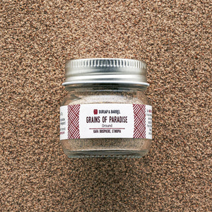 mini jar of grains of paradise