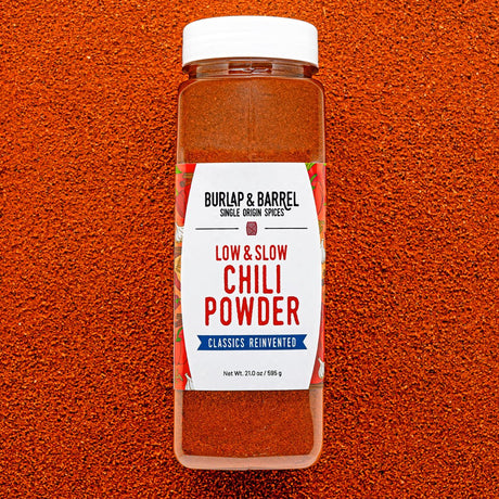 Low_Slow_Chili_Powder foodservice container photo by Burlap & Barrel