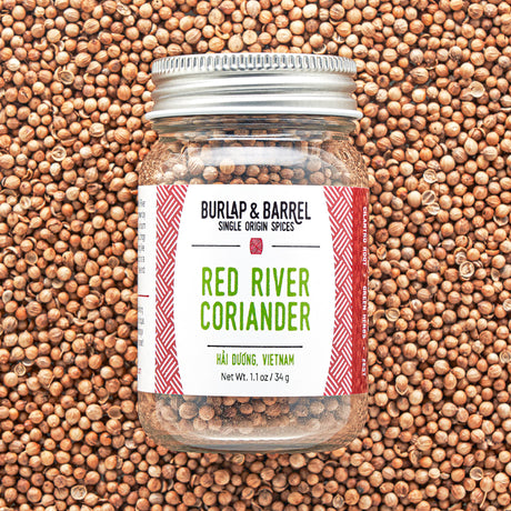 Whole Red River Coriander from Burlap & Barrel