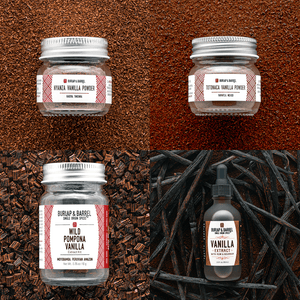 Three kinds of vanilla from Burlap & Barrel