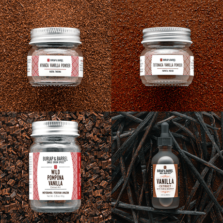 Three kinds of vanilla from Burlap & Barrel