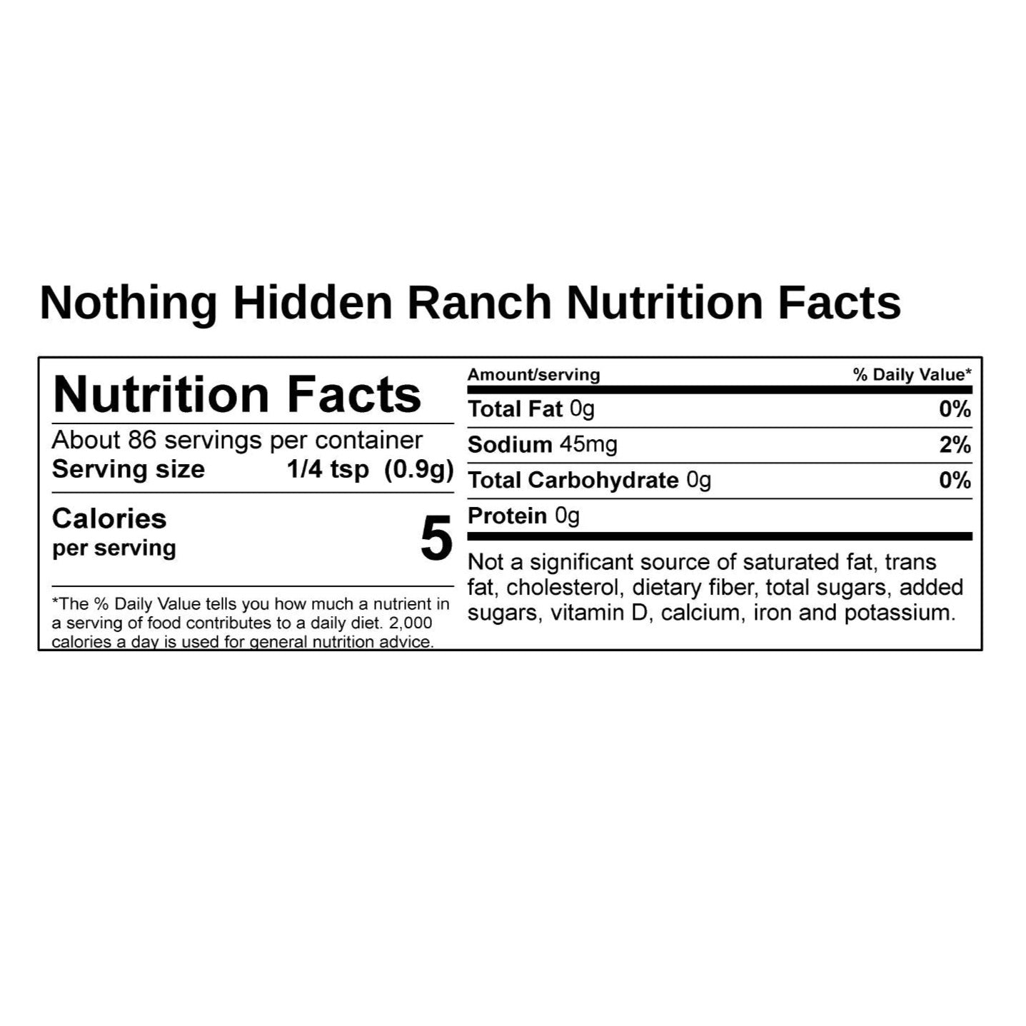 Nothing Hidden Ranch